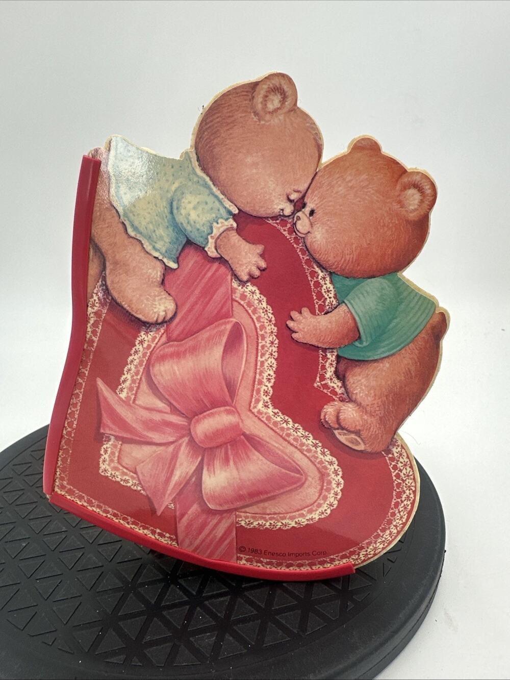 Vintage Rare Find Enesco 1983 Valentine's Day Music Decor Bears
